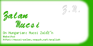 zalan mucsi business card